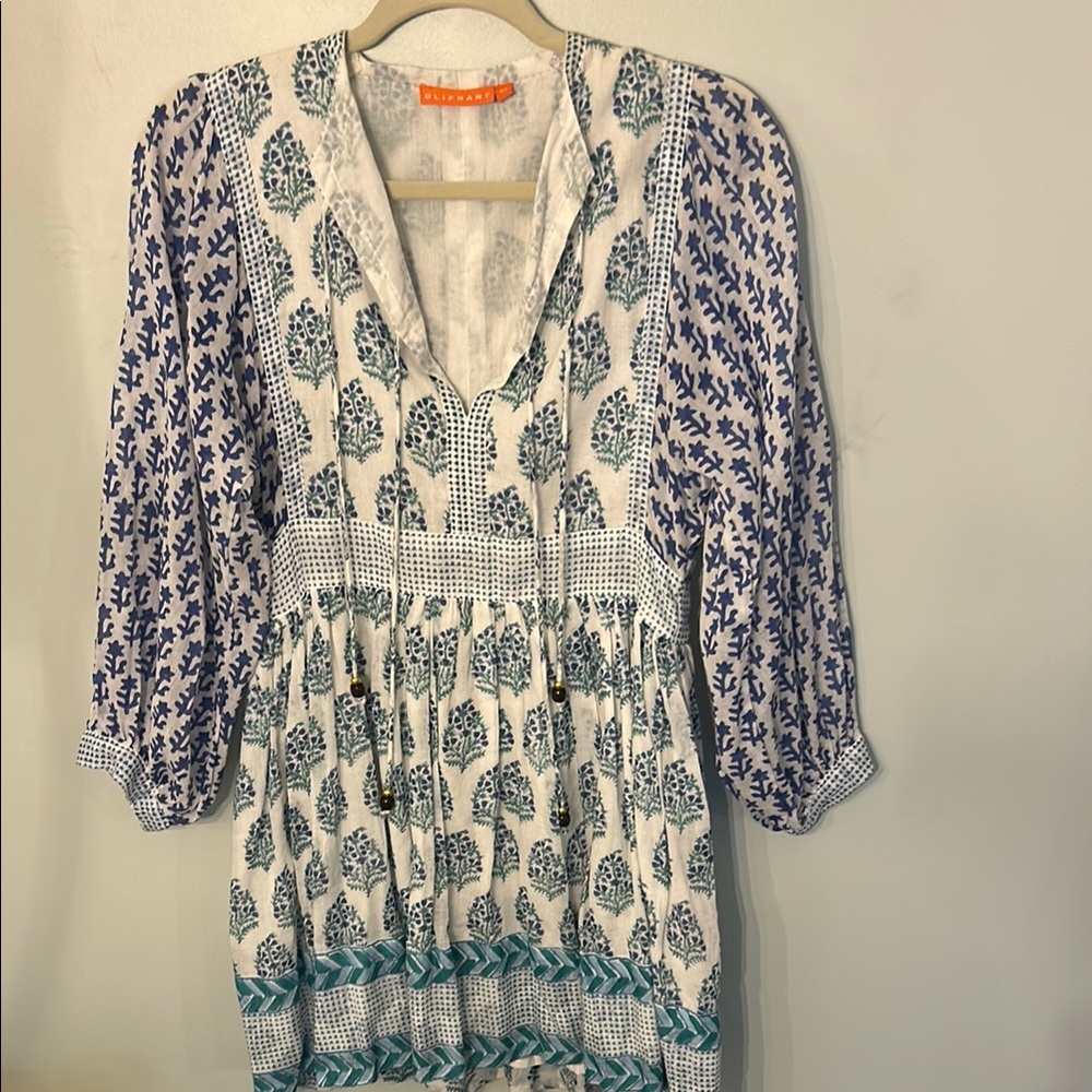 Oliphant Blue and White Dress